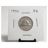 1970 Canada 5c UNC Low Mintage