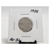 1928 5 Cents Nice Luster Canada
