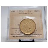 2005 $1 Dollar Terry Fox ICCS MS65 High Grade