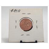 1963 RED UNC Small Cent Canada