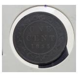 1858 Canada Large Cent Key Date