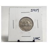 1959 Canada 5c Strong Luster