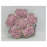 Belt Buckle - Flower - Pink