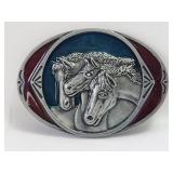 Belt Buckle - Horses