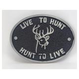 Belt Buckle - Live to Hunt Hunt to Live