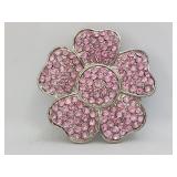 Belt Buckle - Flower - Pink