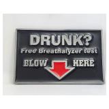 Belt Buckle-Drunk? Free Breathalyzer Test Blow Her