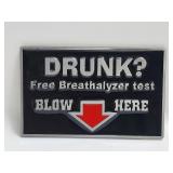 Belt Buckle-Drunk?Free Breathalyzer Test Blow Here