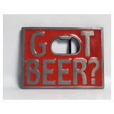 Belt Buckle - GOT BEER?