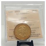 2005 Loon $1 Dollar ICCS MS65