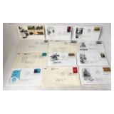US Lot of 12 FDCs Covers with Stamps