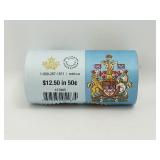 2014 50 Cents Canada Mint Roll