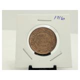 1916 Large Cent Canada