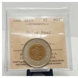 2008 $2 Dollars ICCS MS65