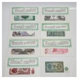 International Banknotes Lot of 8