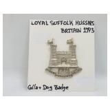 Loyal Suffolk Hussains Badge