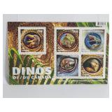 Dinosaur Stamp Sheet Canada
