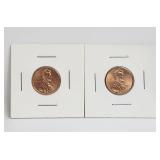 2007 & 2007D US Lincoln Cents UNC