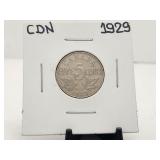 1929 5 Cents Canada