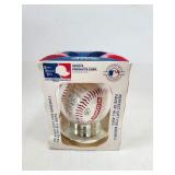 Signed Blue Jays Baseball with Pedestal by Honda