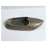 Brass Shoe Ashtray from India