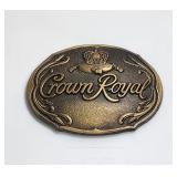Crown Royal Whisky VTG Brass Buckle