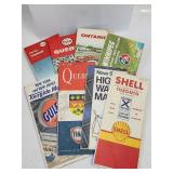 Gas Station Maps Gulf Esso Texaco BA Fina Shell