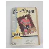 1952 Maurice Richard Hockey Almanach du Peuple