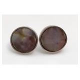 Abalone Earring Set Sterling Silver