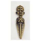Buddhist God Pendant Brass