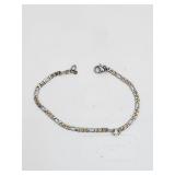 2 Tone Chain Bracelet 6.75 in