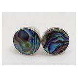 Abalone Earring Set Sterling Silver