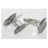 Leaf Pattern Cuff Links Vintage
