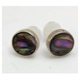 Abalone Earring Set Sterling Silver