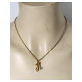 Rhinestone Charm & Necklace VTG