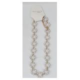 Faux Pearl with Gold Beads Necklace