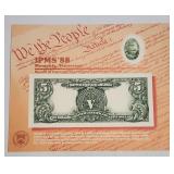 USA $5 Printing Sample 1899
