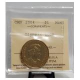 2004 Canada $1 ICCS Olympic Loon Mint State 65