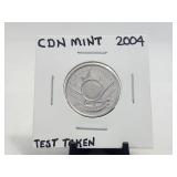 25 Cents Canadian Mint Test Token 2004