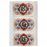 1921 Germany Notgeld 3 Notes 50 Pfennigs