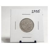 1935 Canada 5c King George V