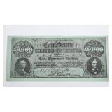 $10000 US Confederate States Replica Banknote