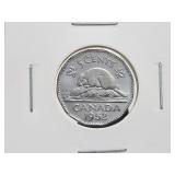 1952 Canada 5 Cents Strong Luster