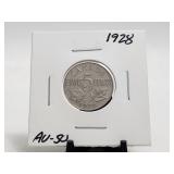 1928 5 Cents Nice Luster Canada