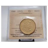 2005 $1 Dollar Terry Fox ICCS MS65 High Grade