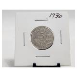 1936 5 Cents King George V Canada