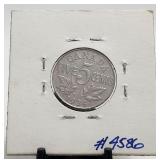 1934 5 Cents King George V Canada