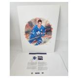 Tim Horton Toronto Maple Leafs Print &Stamp Hockey