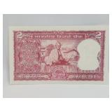 Gandhi India 1969-70 2 Rupees Banknote