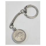 1967 Centennial Rabbit Nickel Key Chain